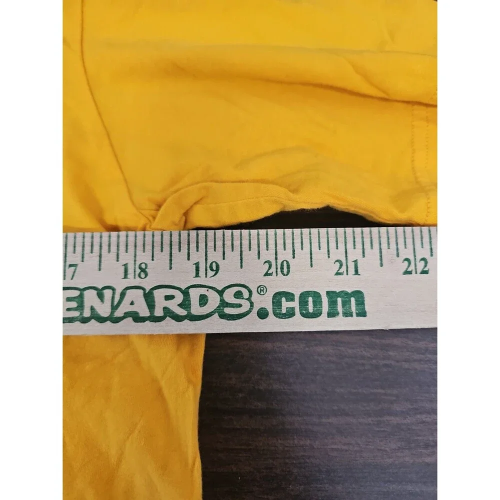 Vintage Jordan Mens Yellow Jumpman Logo Crew Neck Short Sleeve T-Shirt S
